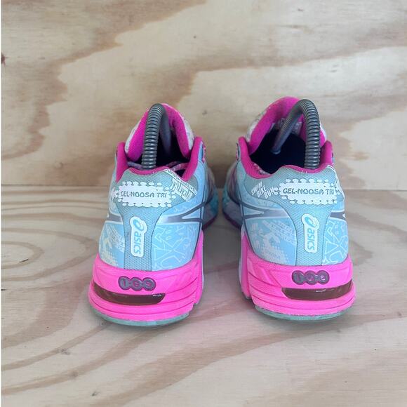 Asics - Gel-Noosa Tri 9 - Running Shoes - Blue/Pink - Women's - 7.5 - T458Q - Picture 6 of 9